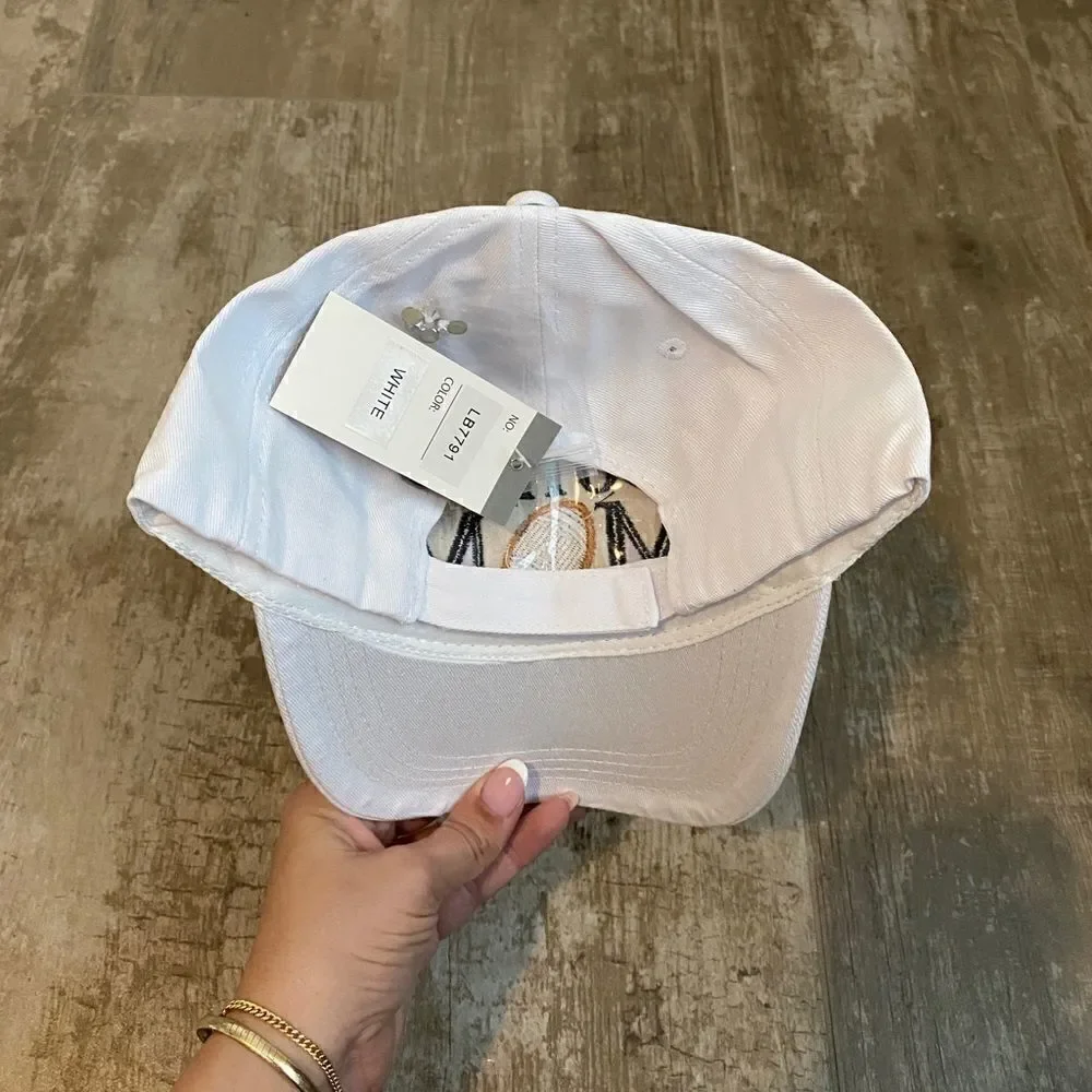 Football Mom Rhinestone Cap